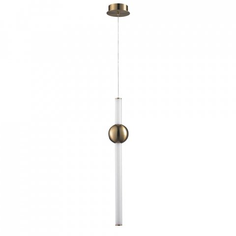 Подвесной светодиодный светильник Lumien Hall Greniya LH8023/1PB-GD-WT