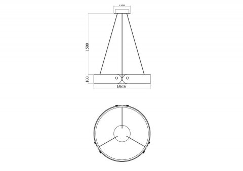Подвесной светодиодный светильник Maytoni Interstellar MOD309PL-L30GR4K