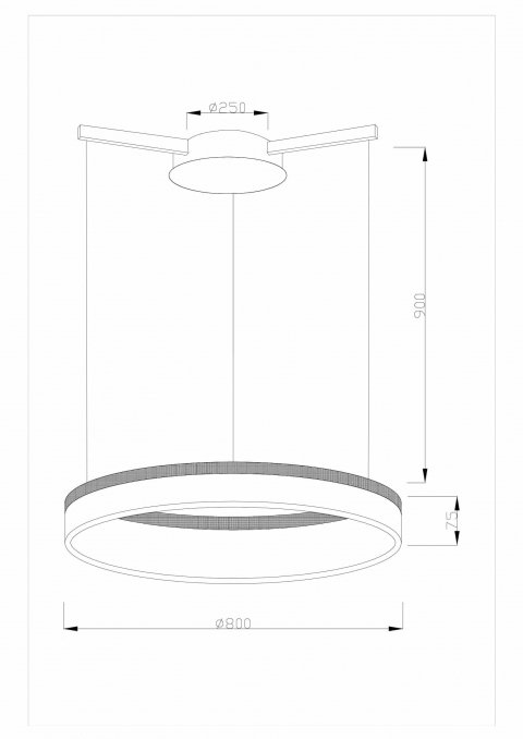 Подвесной светодиодный светильник Moderli Via V1722-PL
