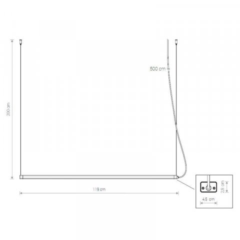 Подвесной светодиодный светильник Nowodvorski Cameleon H Led 8455
