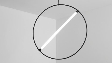 Подвесной светодиодный светильник Siled Truba Hoop 7373000