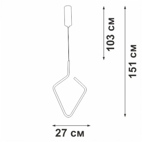 Подвесной светодиодный светильник Vitaluce V4608-0/1S