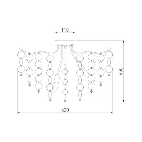 Потолочная люстра Bogates Bolla 334/9 Smart