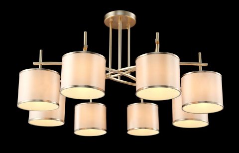 Потолочная люстра Crystal Lux Sergio PL8 Gold