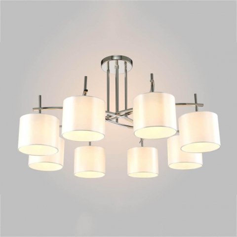 Потолочная люстра Crystal Lux Sergio PL8 Nickel