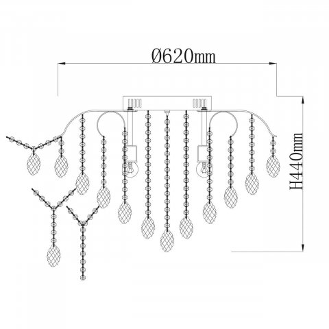 Потолочная люстра De Markt City Бриз 111014712