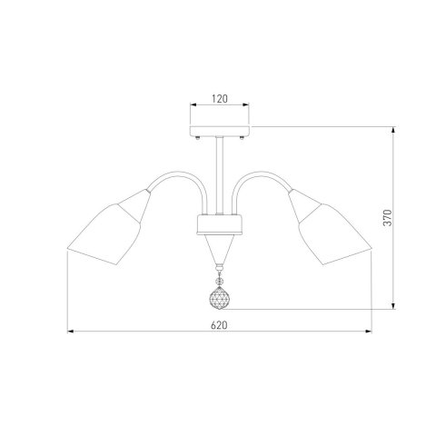Потолочная люстра Eurosvet 30149/5 хром