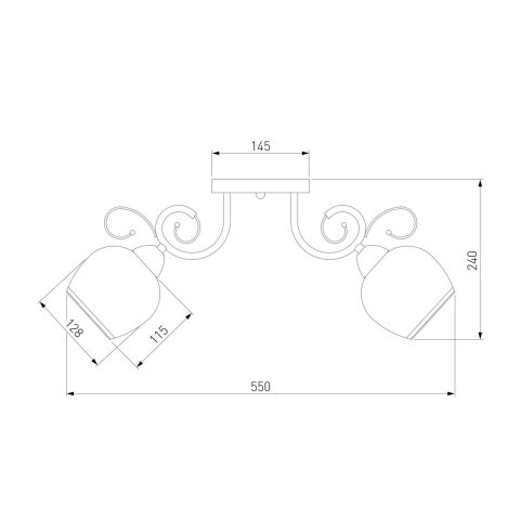 Потолочная люстра Eurosvet 30159/3 античная бронза