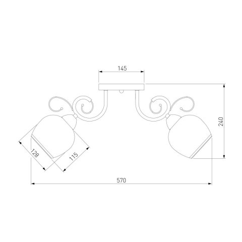Потолочная люстра Eurosvet 30159/5 античная бронза