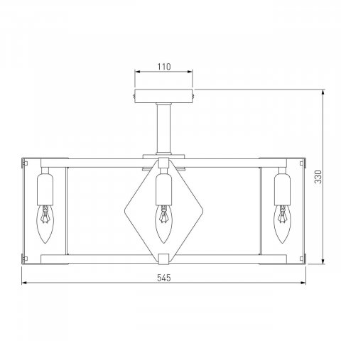 Потолочная люстра Eurosvet Aragon 60126/5 черный Smart