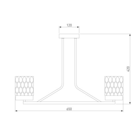 Потолочная люстра Eurosvet Calle 60127/6 латунь
