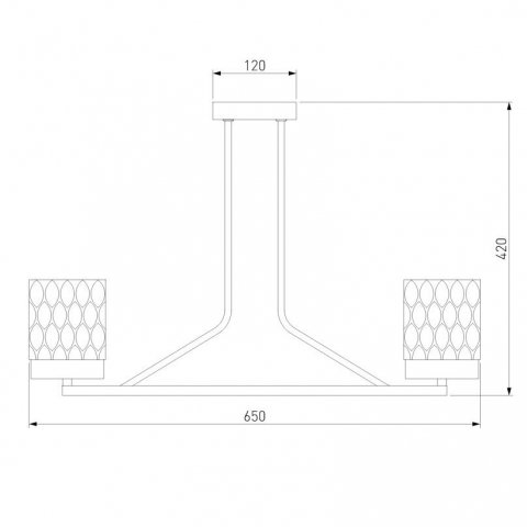 Потолочная люстра Eurosvet Calle 60127/6 латунь