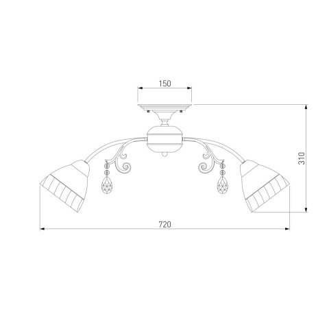 Потолочная люстра Eurosvet Camilla 30156/8