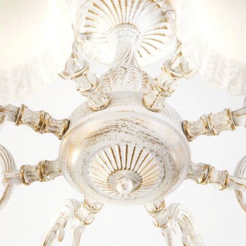 Потолочная люстра Eurosvet Campina 60107/8 белый с золотом