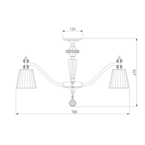 Потолочная люстра Eurosvet Diva 60122/8 хром