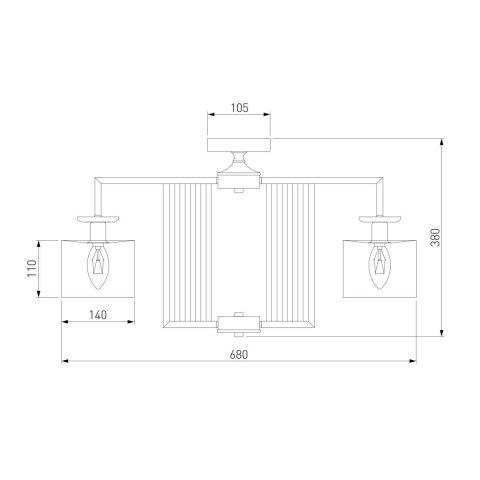 Потолочная люстра Eurosvet Fargo 60123/5 хром Smart