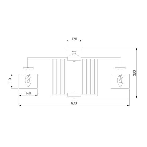 Потолочная люстра Eurosvet Fargo 60123/8 хром Smart