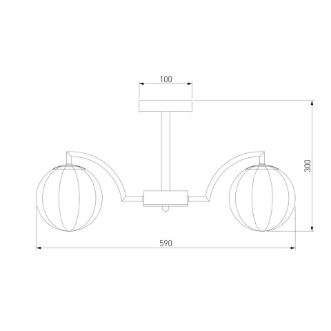 Потолочная люстра Eurosvet Оптима Eden 30178/5 латунь