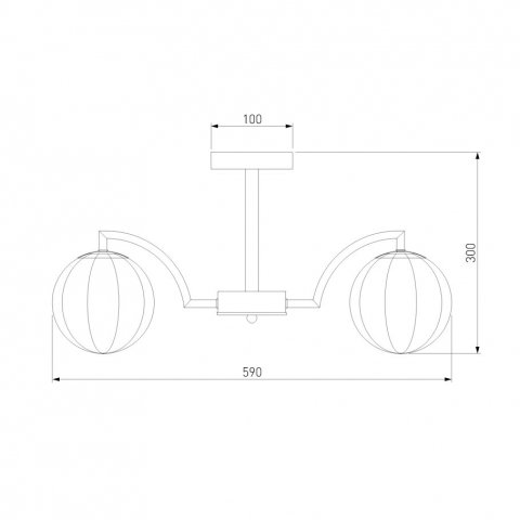 Потолочная люстра Eurosvet Оптима Eden 30178/5 латунь