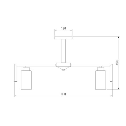 Потолочная люстра Eurosvet Palio 70126/8 черный
