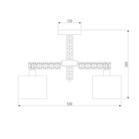 Потолочная люстра Eurosvet Salina 60104/5 хром