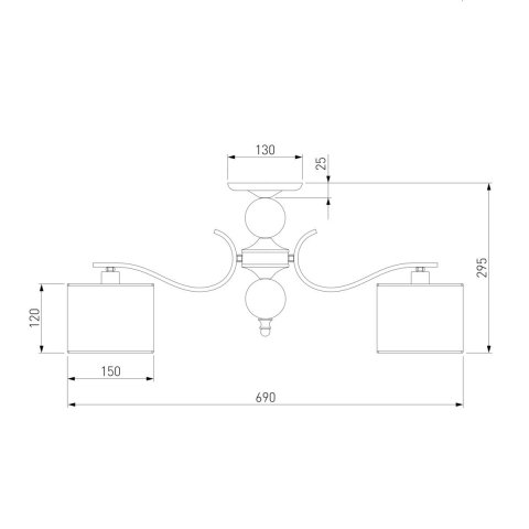 Потолочная люстра Eurosvet Shantel 60111/5 хром