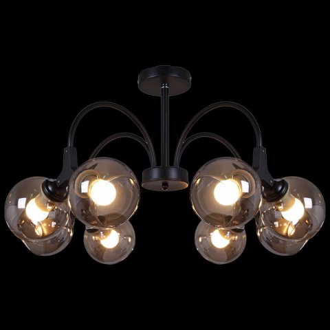 Потолочная люстра Reluce 01268-0.3-08 BK+CR