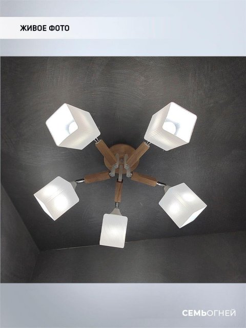 Потолочная люстра Seven Fires Melvill WD3505/5C-WT