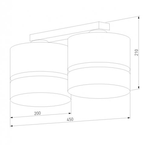 Потолочная люстра TK Lighting 6692 Paglia