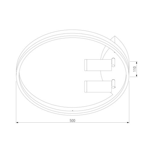 Потолочная светодиодная люстра Eurosvet Luminari 90247/3 белый / хром