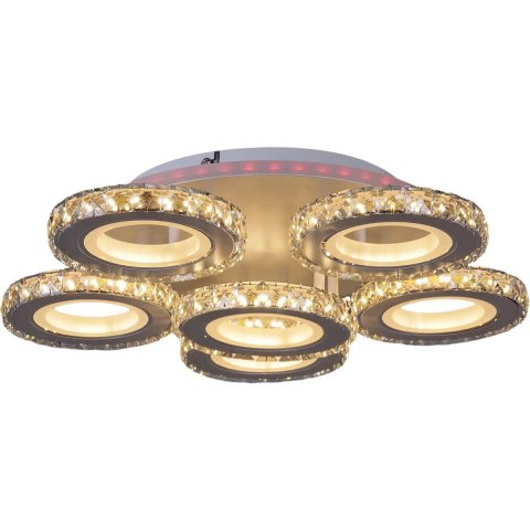 Потолочная светодиодная люстра Reluce 03900-0.3-5+1A WH+CR (RGB)