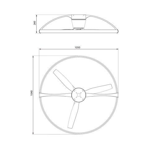 Потолочная светодиодная люстра-вентилятор Mantra Nepal 7533