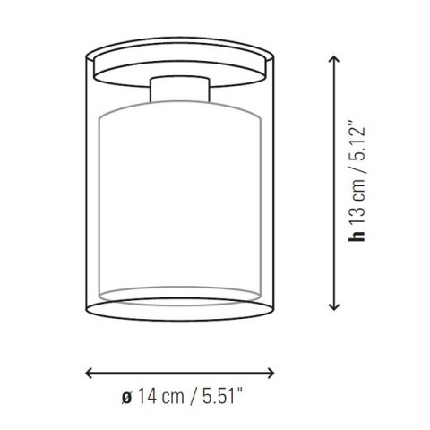 Потолочный  светильник Bover Oliver White