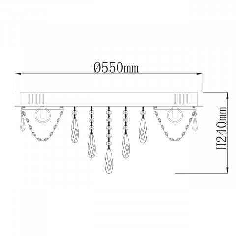 Потолочный светильник De Markt City Изольда 366012806