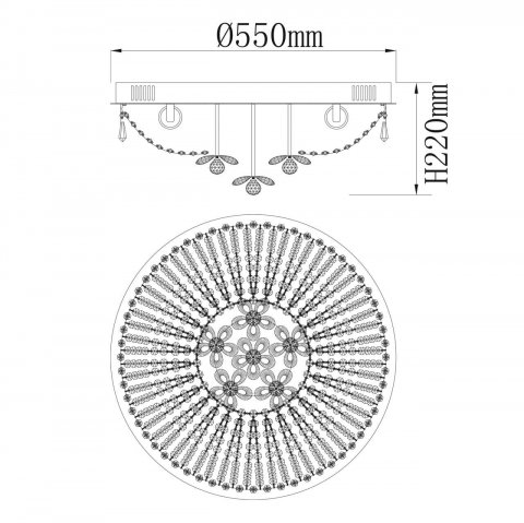 Потолочный светильник De Markt City Изольда 366012906