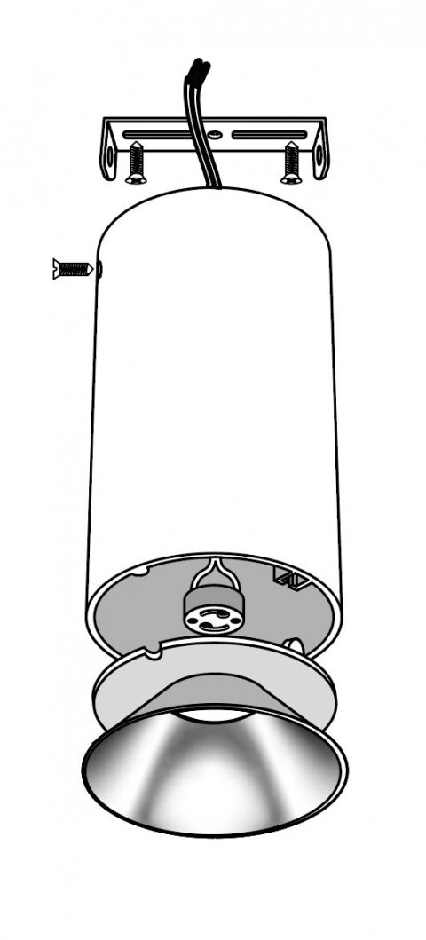 Потолочный светильник Jazzway PDL-R 14080 GU10 5031326