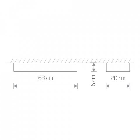 Потолочный светильник Nowodvorski Soft Ceiling Led 60x20 7538