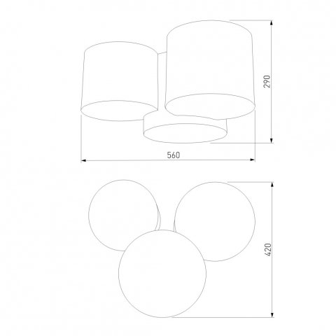Потолочный светильник TK Lighting 4183 Mona Colour