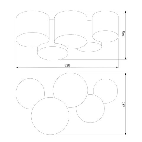 Потолочный светильник TK Lighting 4185 Mona Colour