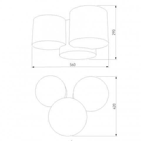 Потолочный светильник TK Lighting 6591 Mona Nature