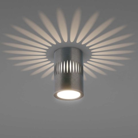 Потолочный светодиодный светильник Elektrostandard DLS026 7W 4200К графит a053601