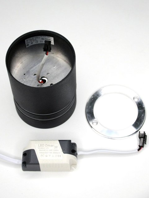 Потолочный светодиодный светильник Elvan NLS-T160M/2-9W-WW-Bk