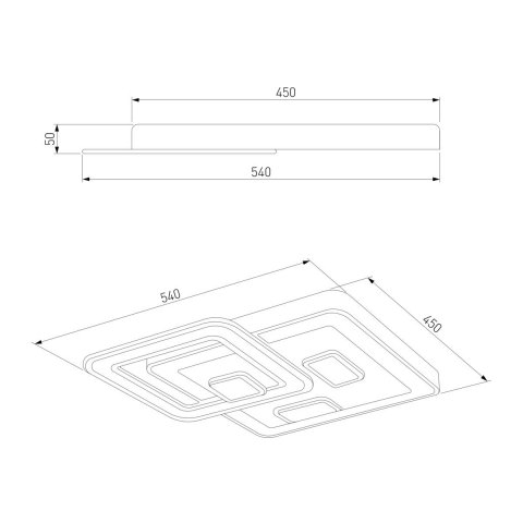 Потолочный светодиодный светильник Eurosvet 90156/1 белый