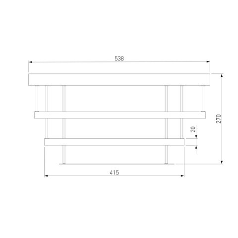 Потолочный светодиодный светильник Eurosvet Chic 90160/2 хром