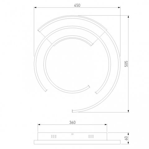 Потолочный светодиодный светильник Eurosvet Gross 90248/3 белый/ хром