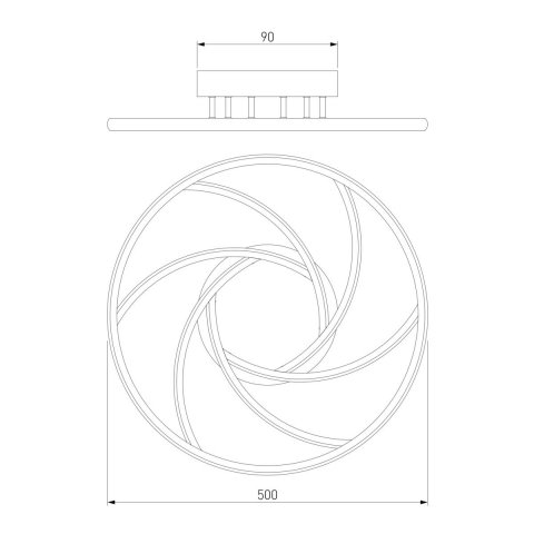 Потолочный светодиодный светильник Eurosvet Indio 90207/1 серебро