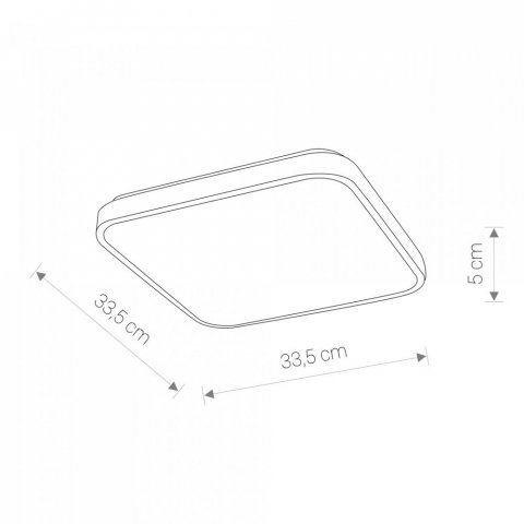 Потолочный светодиодный светильник Nowodvorski Agnes Square Led 8108