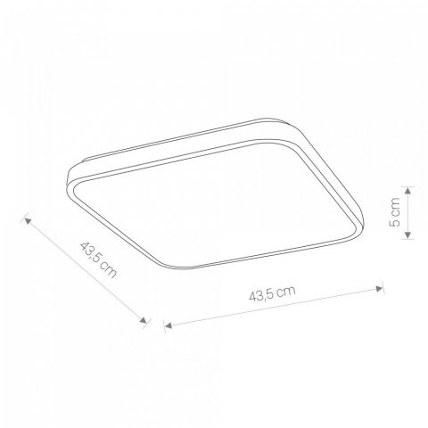 Потолочный светодиодный светильник Nowodvorski Agnes Square Led 8137