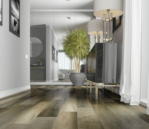 Кварцевый плинтус Fargo Classic 61W921 Дуб Прага