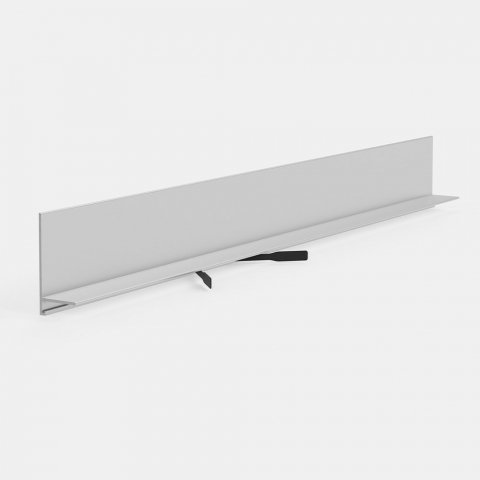 Микроплинтус Mini L 601W Белый Pro Design 35 мм х 15.5 мм х 2700 мм